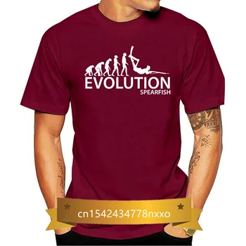  Spearfishing T-Shirt | Evoluția De Scuba Diving Spearfishing Tricou Gratuit Uk P&P2019 Vânzare Fierbinte Noua Moda Barbati Tricou